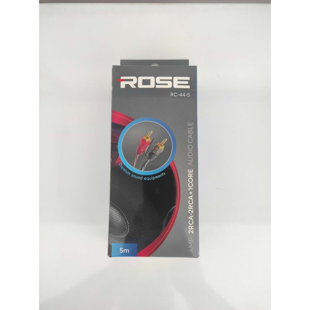 ROSE 5-METRE 2-RCA+2-RCA AUDIO KABLO