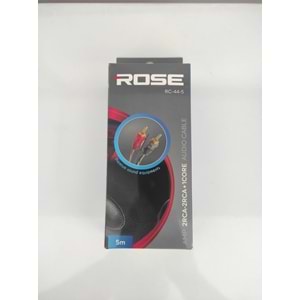 ROSE 5-METRE 2-RCA+2-RCA AUDIO KABLO
