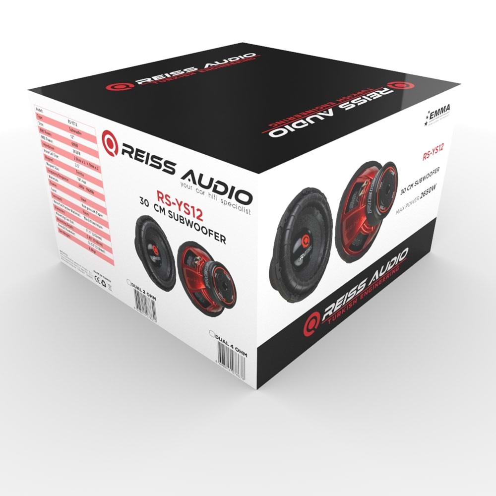 REİS RS-YS12 2000W SUBWOFER