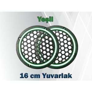 16 CM YEŞİL ISIKLI HOPARLÖR KAPAĞI