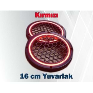 16 CM KIRMIZI IŞIKLI HOPARLÖR KAPAĞI