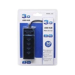 4 Port Usb Hub 3.0 Usb Çoklayıcı Işıklı Usb Çoğaltıcı