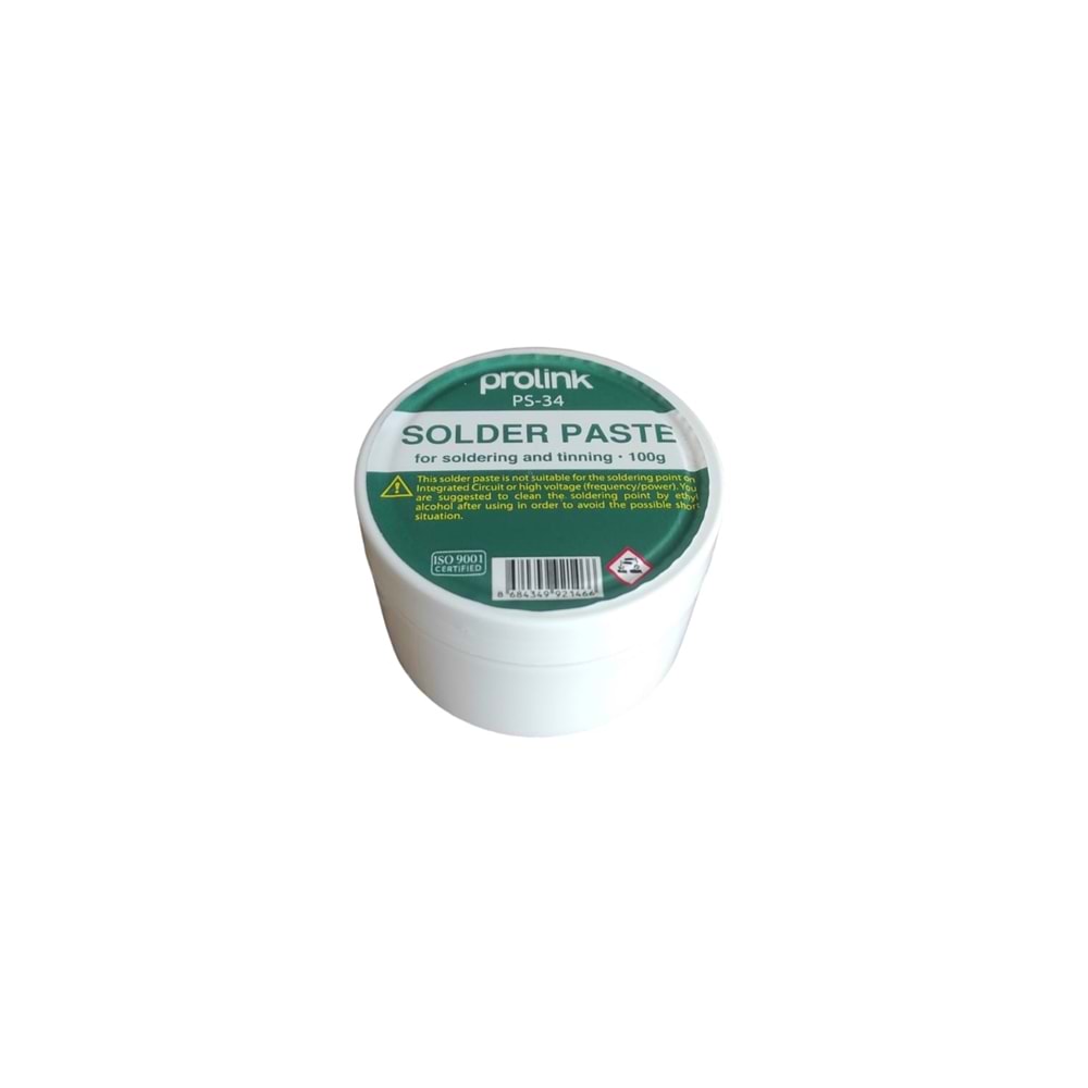 PROLİNK PS-34 LEHİM PASTASI