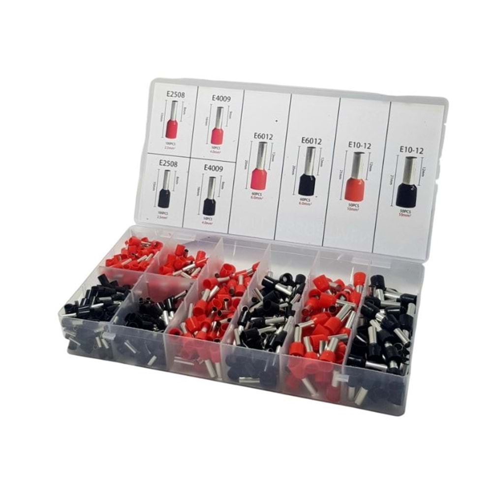 Rose 520Parça İzoleli Sıkmalı Kablo Pabucu RC-893