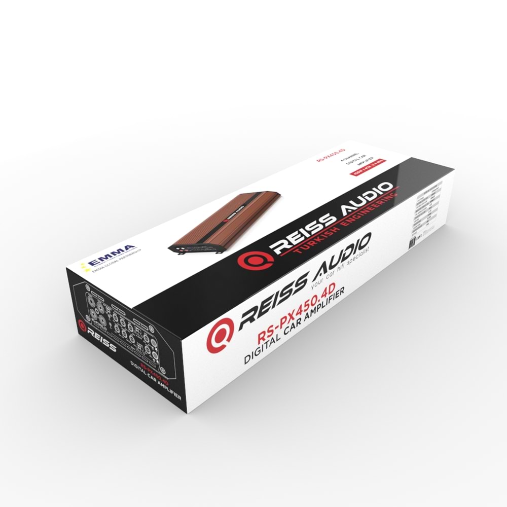 Reis Audio RS-PX450.4D 400W 4 Kanal Class D Amfi