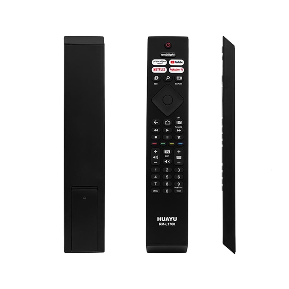HUAYU KL RM-L1760 PHILIPS AMBILIGHT-NETFLIX-PRIME VIDEO-YOUTUBE-RAKUTEN TV TUŞLU LED TV KUMANDA