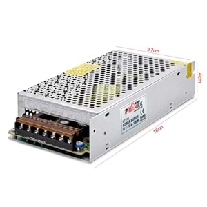 Hightek Metal Kasa Adaptör 12 Volt 10 A