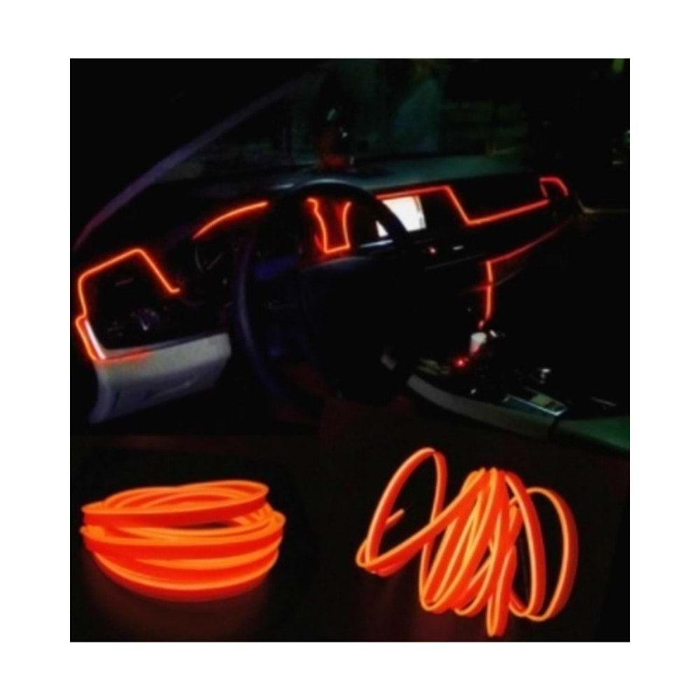 HIGHTEK 5M Turuncu Neon 6mmX12MM Şerit Led