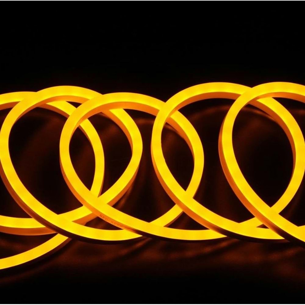 HIGHTEK 5M Amber Neon 6mmX12MM Şerit Led