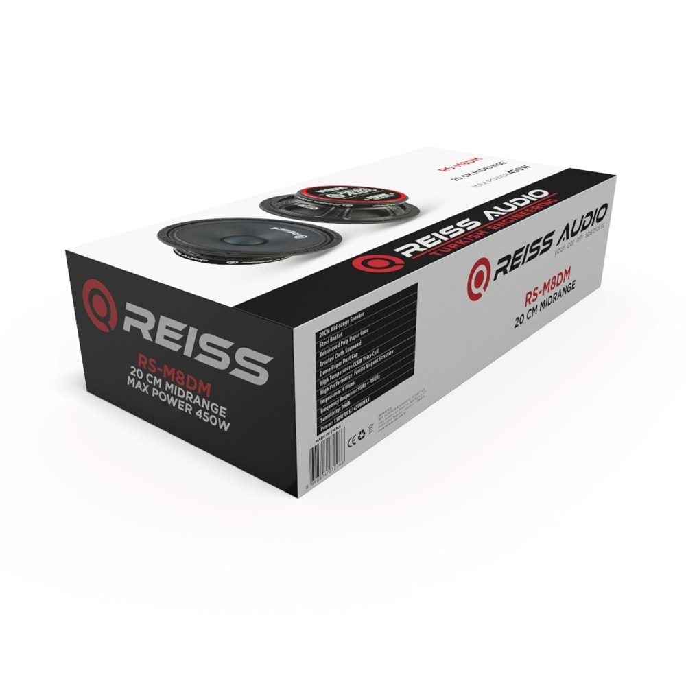 Reis Audio RS-M8DM 20 Cm 450w 150 Rms Midrange Hoparlör