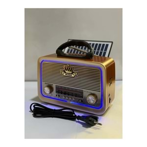 Everton Rt-301 Solar Enerjili Bluetooth Nostaljik Radyo
