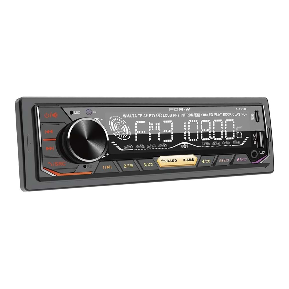 For-x X-401BT 60 Watt Oto Teyp