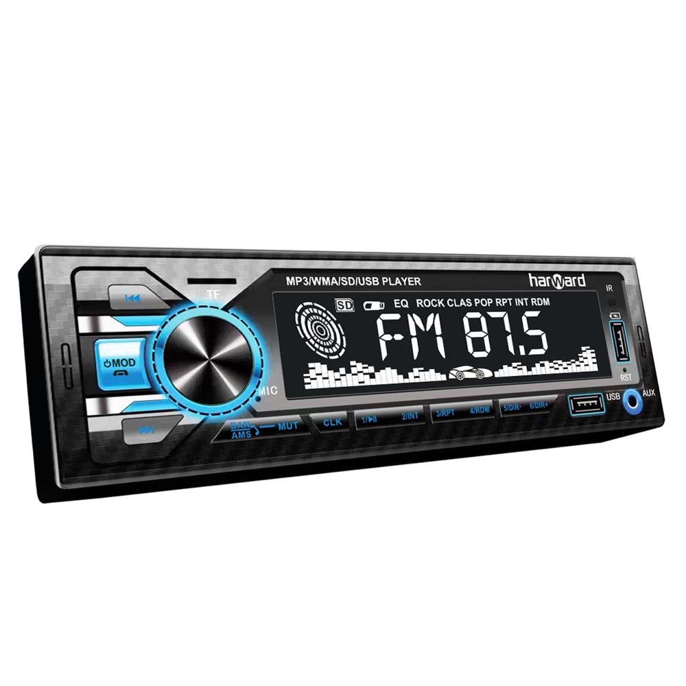 Harward HR-MX8G 4X50 Watt 7 Renk Oto Teyp