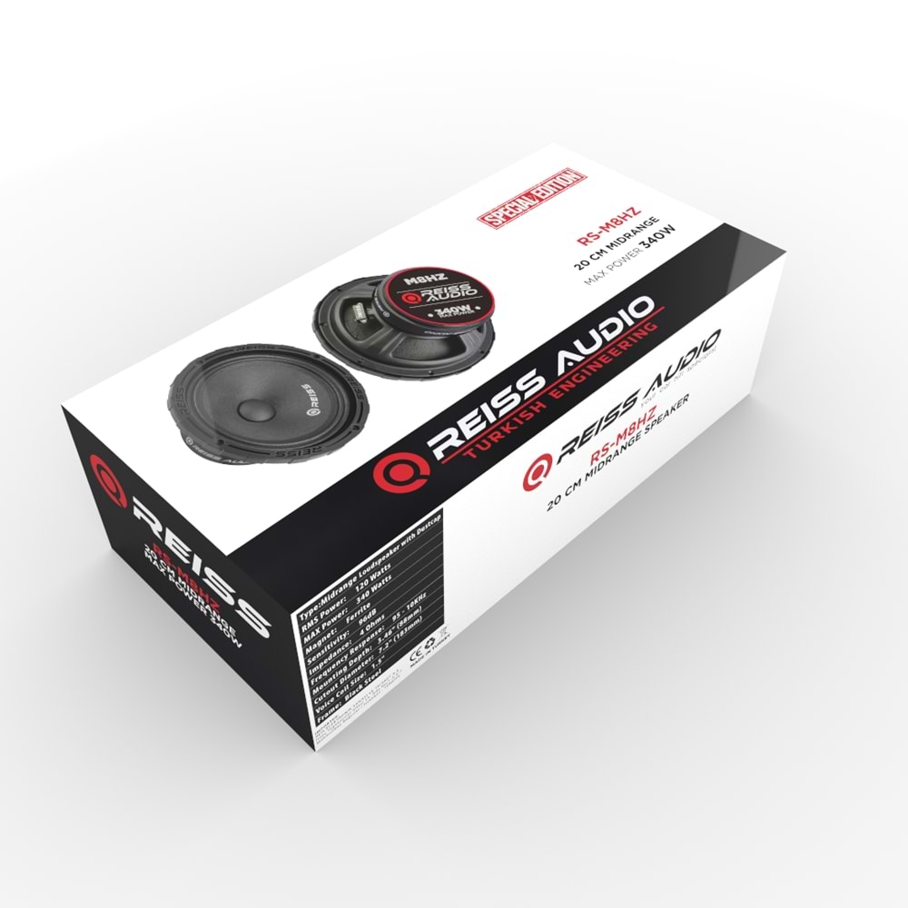 Reis Audio RS-M8HZ 20 Cm 340 Watt Midrange Hoparlör
