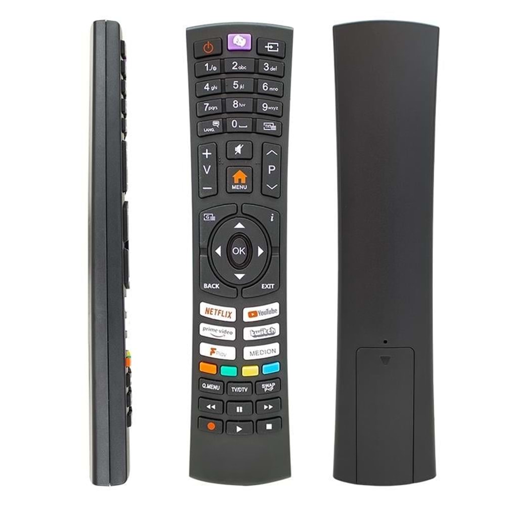 Huayu Vestel RM-L1785 Netflix-YouTube-Twitch-Prime Video Tuşlu Universal Lcd Led Tv Kumandası