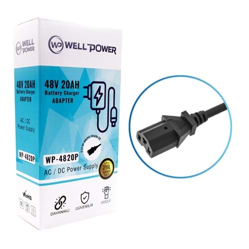 Wellpower WP-4820 48V 20-AH Elektrikli Bisiklet Adaptörü