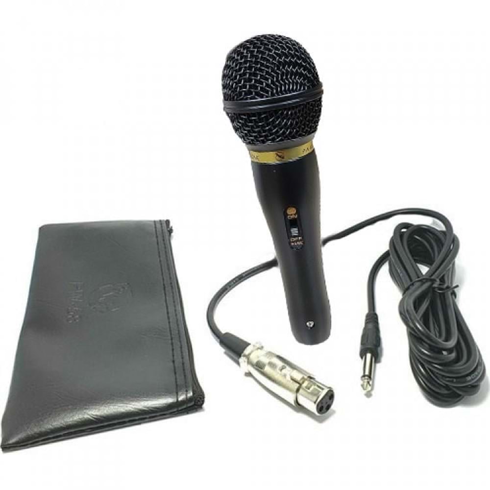 Pawer Pw-800 Profesyonel El Tipi Mikrofon 5mt Kablolu